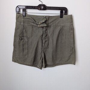 Frame Denim Army Green 100% Cotton Shorts,  29